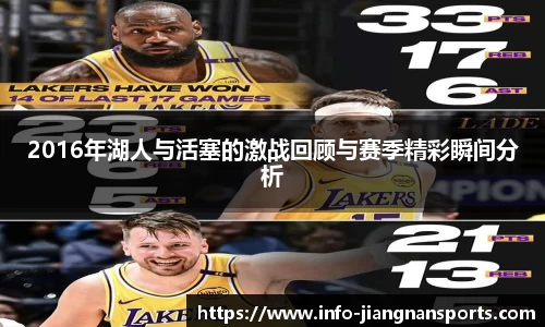 2016年湖人与活塞的激战回顾与赛季精彩瞬间分析